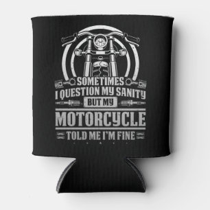 Classic Biker Ich frage mich nach meinem Wohlbefin Dosenkühler