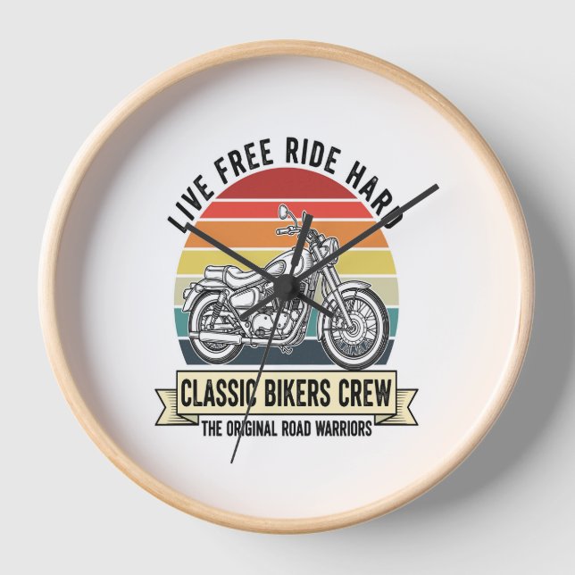 Classic Bikers Crew Motorrad.jpg Uhr (Vorderseite)