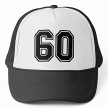 Classic Black 60th Birthday Trucker Hat