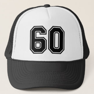 Classic Black 60th Birthday Trucker Hat Truckerkappe