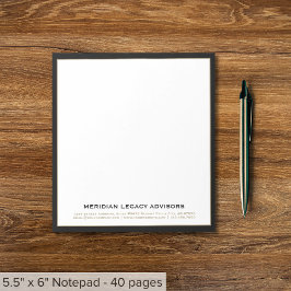 Classic Black and Gold Business Notepad Notizblock