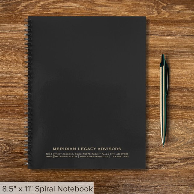 Classic Black and Gold Spiral Notebook Notizbuch (Von Creator hochgeladen)