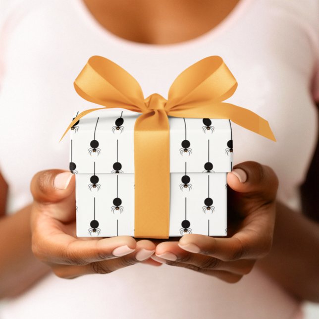 Classic Black and White Halloween Geschenkpapier Set (Halloween Black and white simple wrapping paper)