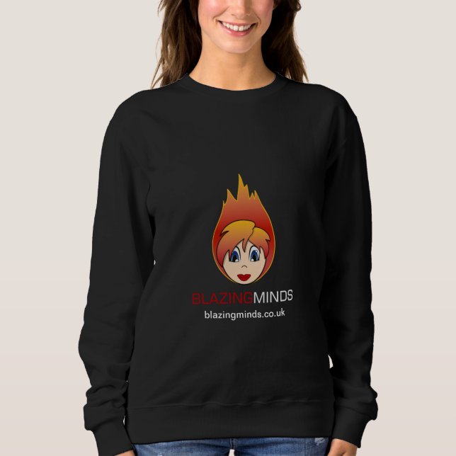 Classic Black Blazing Minds Offiziell Sweatshirt (Vorderseite)