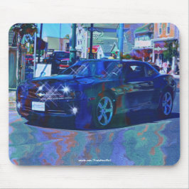 Classic Black Car Collectible Art Mousepad