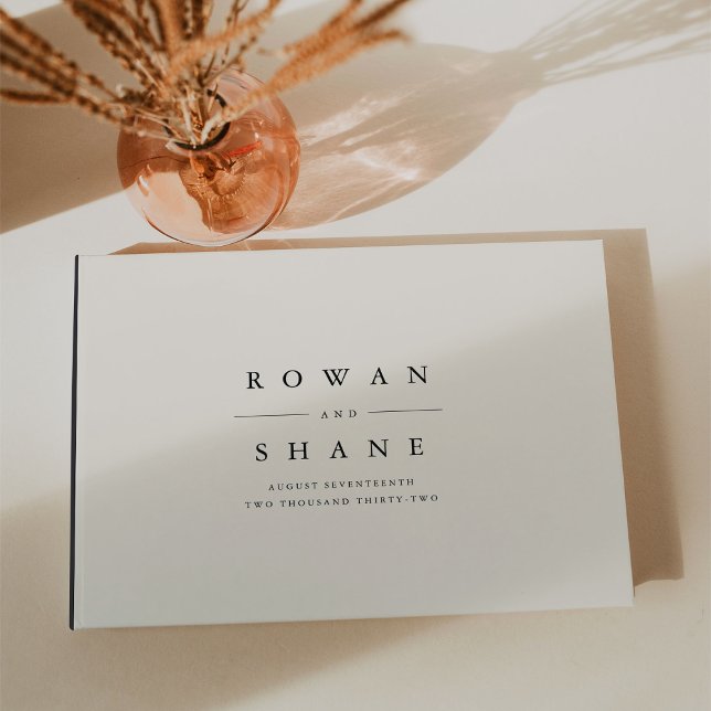 Classic Black & Ecru Wedding Gästebuch (Von Creator hochgeladen)