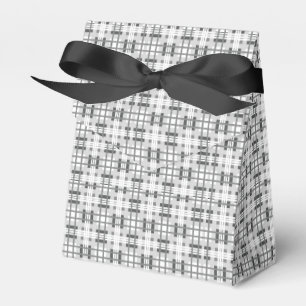 Classic Black & Gray Kariert Zelt Fevor Box Geschenkschachtel