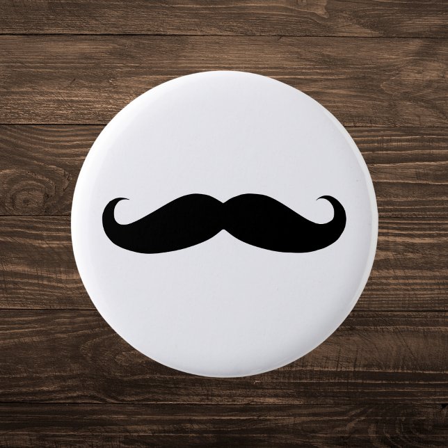 Classic Black Mustache Button (Von Creator hochgeladen)