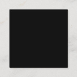 Classic Black Square 2.5"x2.5" Benutzerdefinierte Telefonnummerkarte