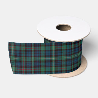 Classic Black Watch Tartan Satin Ribbon, Tradition Satinband