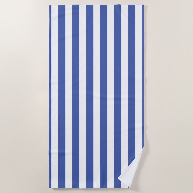 CLASSIC BLAU STRIPED BEACH TOWEL STRANDTUCH (Vorderseite)