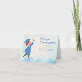 Classic Blue Abschluss Card Karte