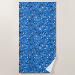 Classic Blue Bandana Paisley Strandtuch