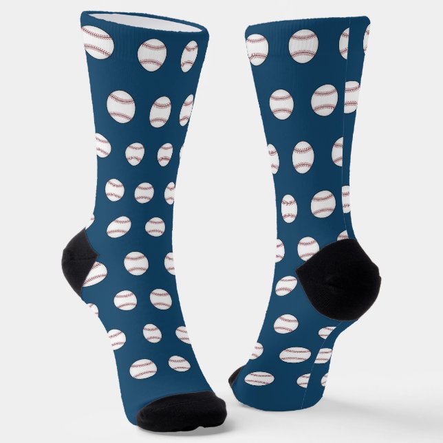 Classic Blue Baseball Socks Socken (Gewinkelt)