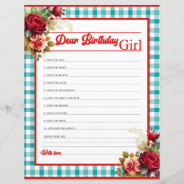 Classic Blue Birthday Party Liebe B-Day Girl Game