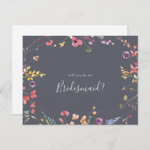 Classic Blue Bridesmaid Vorschlag Note Card Mitteilungskarte