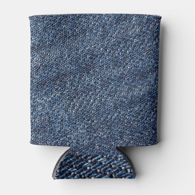 Classic Blue: Denim Background Dosenkühler (Vorderseite)