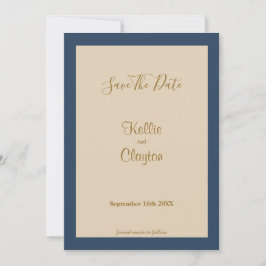 Classic Blue Gerahmt Save the Date