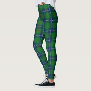 Classic Blue Green Christmas Tartan Kariertes Must Leggings