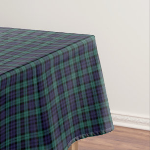 Classic Blue Green Kariert Tischdecke