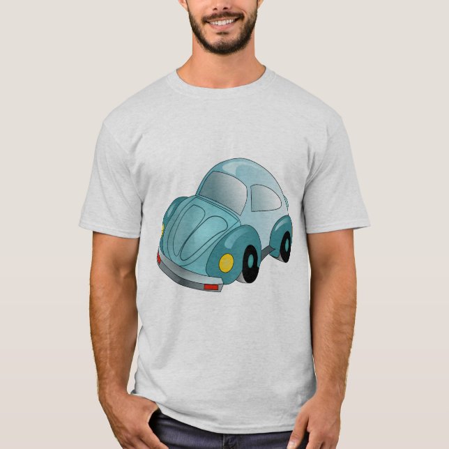 Classic Blue Käfer Tshirt. T-Shirt (Vorderseite)