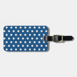 Classic Blue Pantone Polka Dot Gepäckanhänger