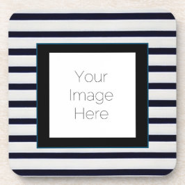 "Classic Blue Striped Untersetzer - custom Gift Fa