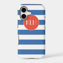 Classic Blue Stripes Cabana Stil
