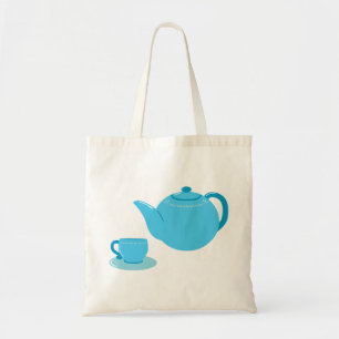Classic Blue Teapot Tragetasche