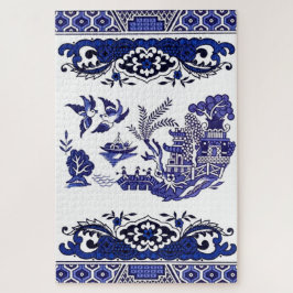 Classic Blue Willow China Design Puzzle