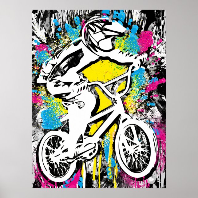 Classic Bmx Bike - Bmx Freestyle Bmx Poster Print (Vorne)