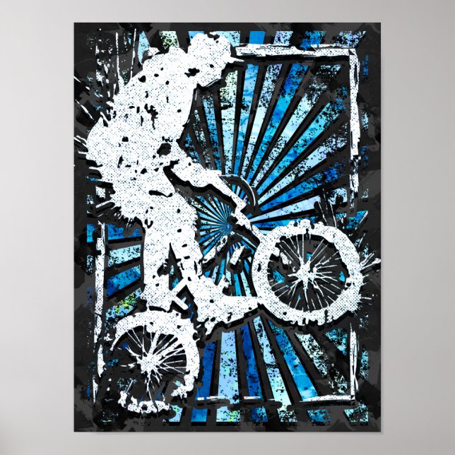Classic Bmx Bike - Bmx Freestyle Bmx Poster Print (Vorne)