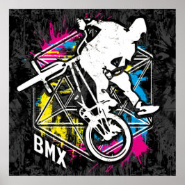 Classic Bmx Bike - Bmx Freestyle Bmx Poster Print