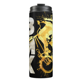 Classic Bmx Bike | Bmx Silver Gold Thermal Tumbler Thermosbecher
