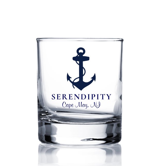 Classic Boat Anchor-Logo Whiskyglas (Von Creator hochgeladen)