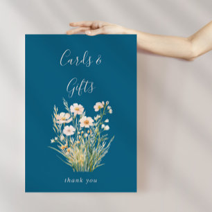 Classic Boho Blush Wildblume Karten und Geschenke- Poster