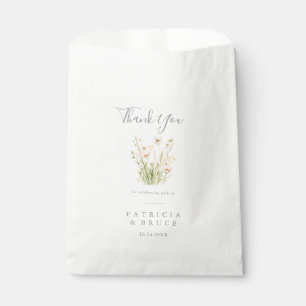 Classic Boho Blush Wildblume Vielen Dank für Ihre Geschenktütchen
