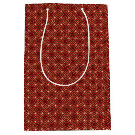 Classic Bordeaux Red & Gold 3 Stück Wrap Set Mittlere Geschenktüte