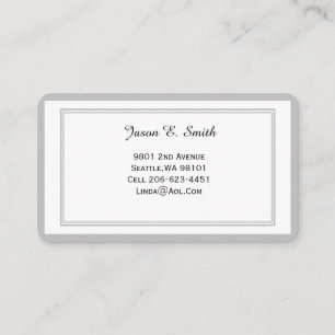 Classic Borded Business Calling Card Telefonnummerkarte