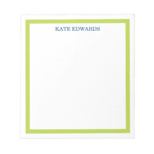 Classic Border Lime Green Notizblock