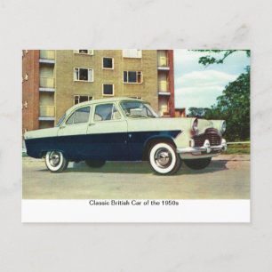 Classic British Car der 50er Jahre, Postkarte