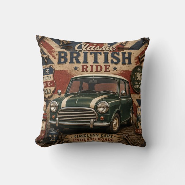Classic British Car Kissen (Vorderseite)