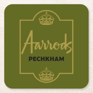 Classic British Novelty Gift Rechteckiger Pappuntersetzer