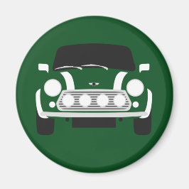Classic British Racing Green Mini Car Magnet