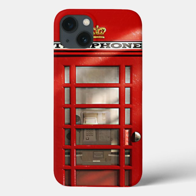 Classic British Red Telefon Box Case-Mate iPhone Hülle (Rückseite)