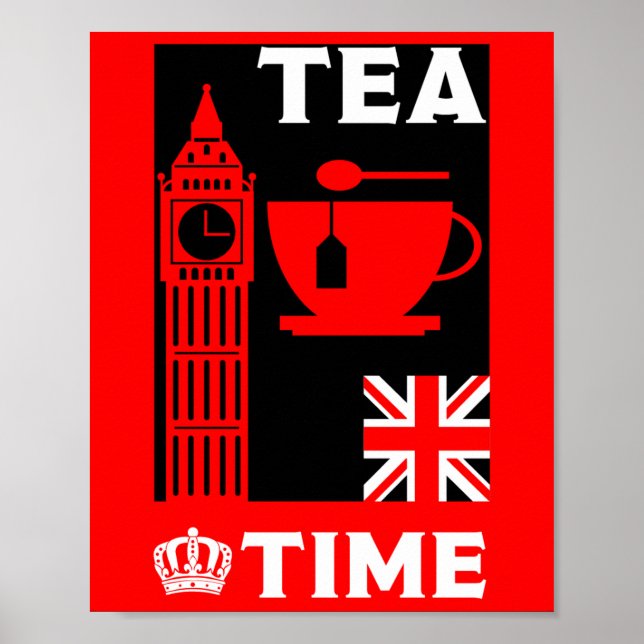 Classic British Tea Drinkers Poster (Vorne)