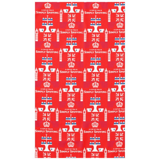 Classic British Tea Drinkers Tischdecke (Vorderseite)