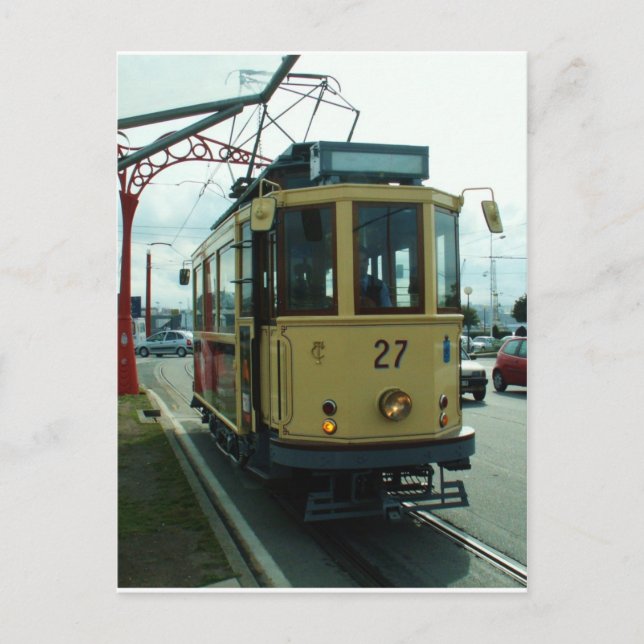 Classic British Tram. Postkarte (Vorderseite)