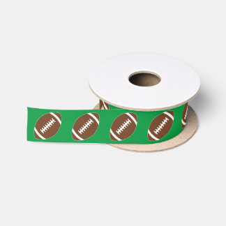 Classic Brown Football Custom Color Sports Party Satinband