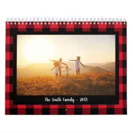Classic Buffalo Kariertes Family Foto Kalender